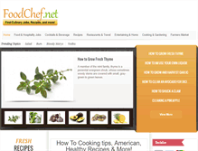 Tablet Screenshot of foodchef.net